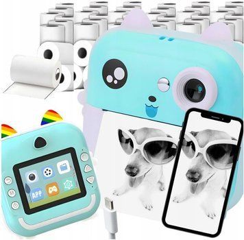 MINI Термопринтер DRUKUŚ Миттєвий фотоапарат Для дітей + 11 ROLEK ID-CN-74350 фото