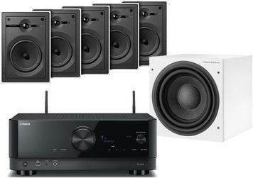 Yamaha RX-V4A Чорний + Bowers & Wilkins 5 x CWM362 ASW608 Білий ID-CN-84405 фото