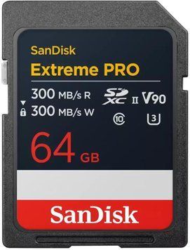 SANDISK SDSDXDM-064G-GN4IN KARTA SANDISK EXTREME PRO SDXC 64GB - 300MB/s 8K, V90, UHS-II ID-CN-106476 фото