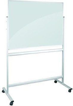 Tablica Szklana Dwustronna Wolnostojąca 120X90Cm Biała Biały ID-CN-415783 фото