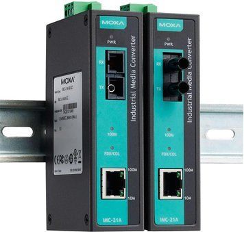 Moxa Imc-21A-S-Sc-T Przemysłowy Mediakonwerter, Światłow&oacute;d Jednomodowy, Złącze Sc, Temp. Pracy Od -40 Do 75 St. C (IMC21ASSCT) ID-CN-136409 фото