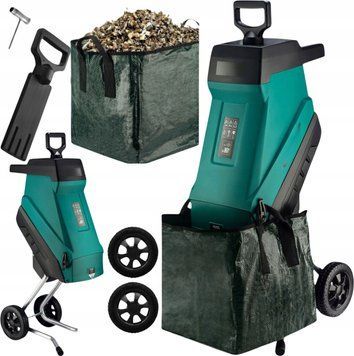 Електричний Подрібнювач Гілок 3500 W 45L з Dwoma Workami Rozdrabniarka ID-CN-301538 фото