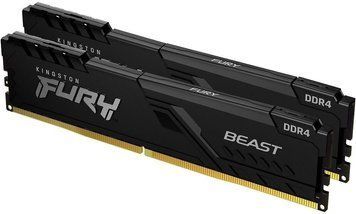 Оперативна пам'ять (RAM) KINGSTON FURY Beast Black DDR4 32GB 3200MHz CL16 (KF432C16BBK2/32) ID-CN-149977 фото