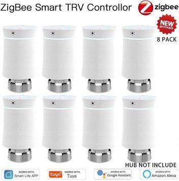 Arhatreya Термостатична головка Smart Tuya Wi-Fi ZigBee 3.0 Комплект 8 шт. (6979937517278) ID-CN-260529 фото