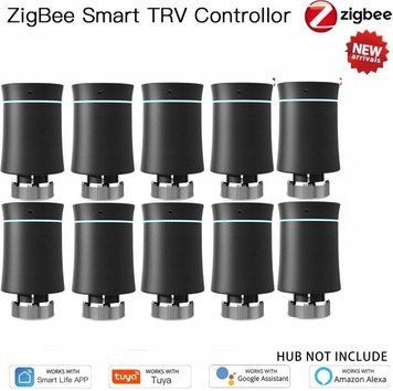 Arhatreya Комплект 10 Głowic Termostatycznych Tuya WiFi ZigBee 3.0 (6932355576722) ID-CN-260530 фото