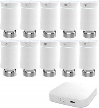 Термостатична головка Zigbee Tuya 10X +Brama Hub (4326160115955) ID-CN-260533 фото