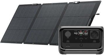 Ecoflow Zestaw: Stacja zasilania River 3 Plus + panel fotowoltaiczny 160W - (R3PLUS160WSB) ID-CN-109453 фото