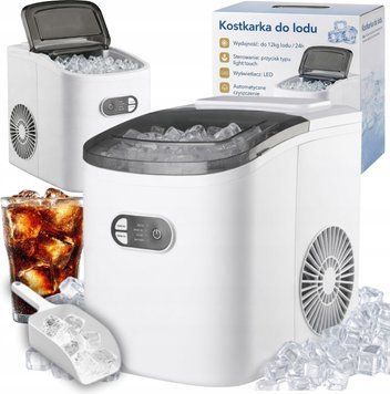 Eldom Льодогенератор для Lodu 12Kg/24H Wydajna Швидка Машинка Łopatka Ice Maker Panel (IK2000) ID-CN-40822 фото