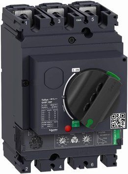 Schneider Вимикач Silnikowy Magnetotermiczny Tesys Gv5 3 Polowe 150A Icu=36Ka Dźwignia Gv5P150F ID-CN-284839 фото