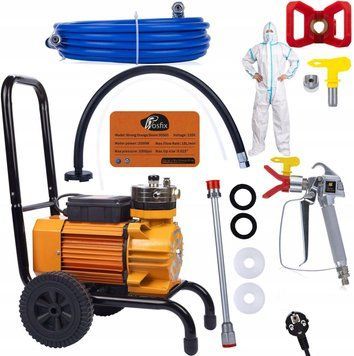Комплект Agregat Малярний Hydrodynamiczny Rosfix 3500W + Uszczelki Kombinezon ID-CN-222039 фото