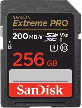 Картка пам&rsquo;яті SANDISK EXTREME PRO SDXC 256GB 200/140 MB/s A2 C10 V30 UHS-і U3 ID-CN-139956 фото