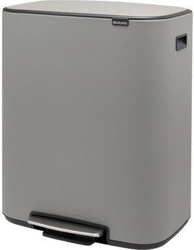 Brabantia Kosz na śmieci pedałowy Bo mineralny szary 60L (211348) ID-CN-420039 фото