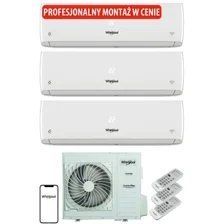 Кондиціонер Multi Split Тепловий насос повітря - WHIRLPOOL MSODU24 MSIDU09 MSIDU12 (3 pomieszczenia) з usługą монтажу | Рідина czyszcząco-dez ID-CN-293029 фото
