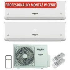 Кондиціонер Multi Split Тепловий насос повітря - WHIRLPOOL MSODU18 MSIDU09 MSIDU12 (2 pomieszczenia) з usługą монтажу | Найдешевший П'ятий PRO ID-CN-293030 фото