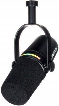 Shure MV7 ПЛЮС Мікрофон podcast XLR USB-C LED DSP kompresja ID-CN-108255 фото