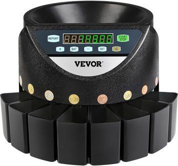 Vevor Лічильник банкнот Bilonu Sorter Monet Euro Дисплей Led Автоматична ID-CN-124946 фото
