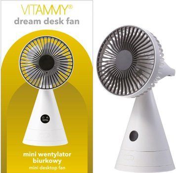 VITAMMY DREAM DESK FAN Сірий Mini Вентилятор biurkowy ID-CN-55389 фото
