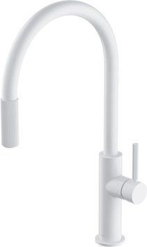 OMNIRES SWITCH Кухонний кран з з висувною з виливом zestawem filtrującym білий Мат SW9059FD1WM ID-CN-252328 фото
