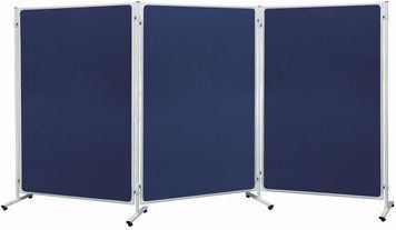 Tablica moderacyjna tekstylna 3 częściowa 120x180 cm ścianka moderacyjna niebieska ID-CN-415554 фото