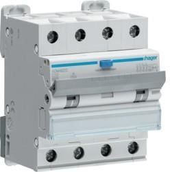 Hager RCBO Вимикач диференційний 4P 6kA C 32A/30mA Typ A (ADM482C) ID-CN-284803 фото