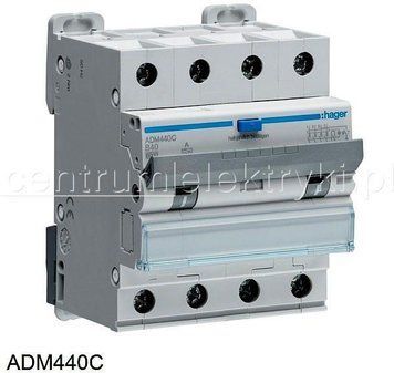Hager Rcbo Вимикач Диференційний з Członem Nadmiarowoprądowym 4P 6Ka B 40A/30Ma Typ A ID-CN-284808 фото