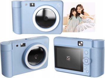 Фотоапарат 5MP Natychmiastowy Wydruk ZINK Bluetooth LED LCD 2,8 Вкладки / HANIN Z1 Синій ID-CN-74136 фото