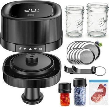 Bedee Електрична Mason Jar Зварювачі Pr&oacute;żniowej для Automatycznego Zatrzymywania (6HG7361BK00) ID-CN-25116 фото