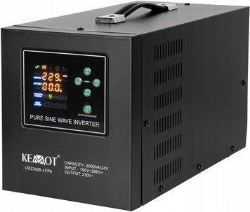 Kemot Zasilacz awaryjny PROsinus-2000/24-LFP4 24V 230V 2000VA/1400W (URZ3428LFP4) ID-CN-109430 фото