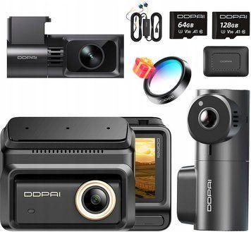 Ddpai Wideorejestrator Z90 Pro 4K + Mini3X Tylna Modułu 4G ID-CN-78354 фото