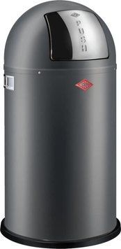 Kosz na śmieci grafitowy mat 50l Pushboy Wesco 8011550 ID-CN-420062 фото