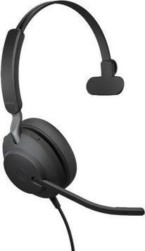 Jabra Evolve2 40 Se Дротовий Комплект Навушниковий Mono з Certyfikatem Uc Przedłużaczem Usb C ID-CN-115005 фото